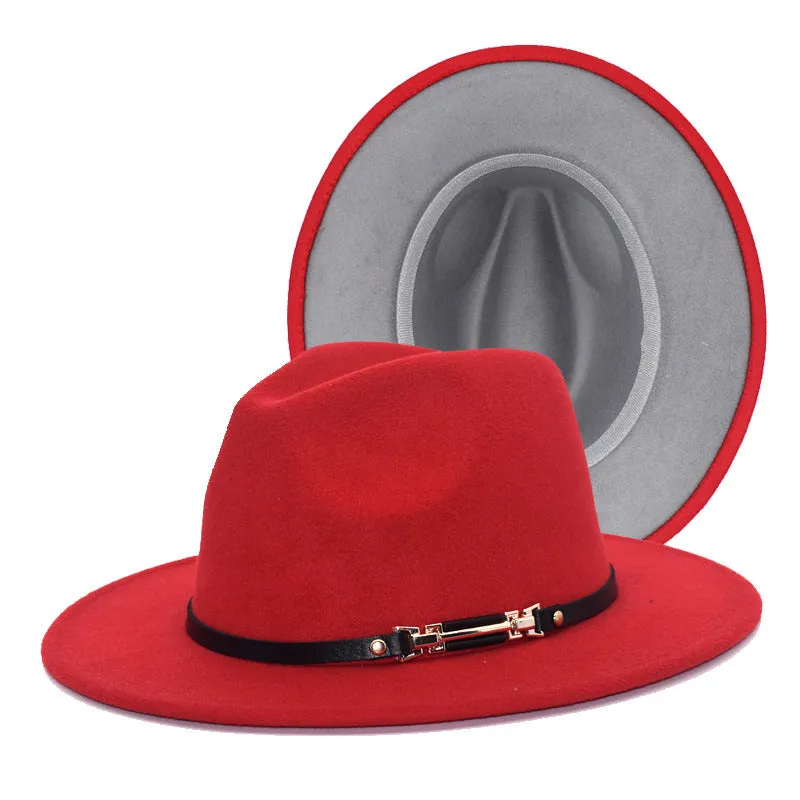 Mens Kentucky Derby Hats Black Hat Female Woolen Bowler Hat
