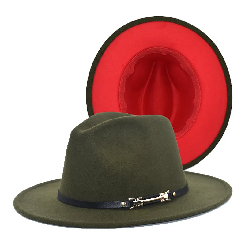 Mens Kentucky Derby Hats Black Hat Female Woolen Bowler Hat