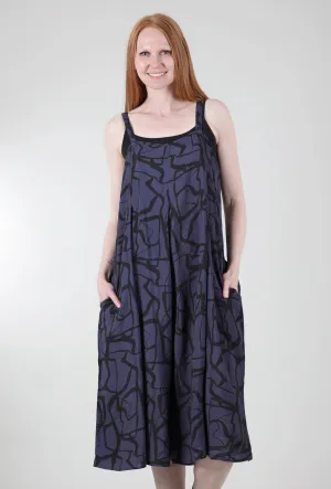 Mod Marble Crop Jumpsuit, Nightsky