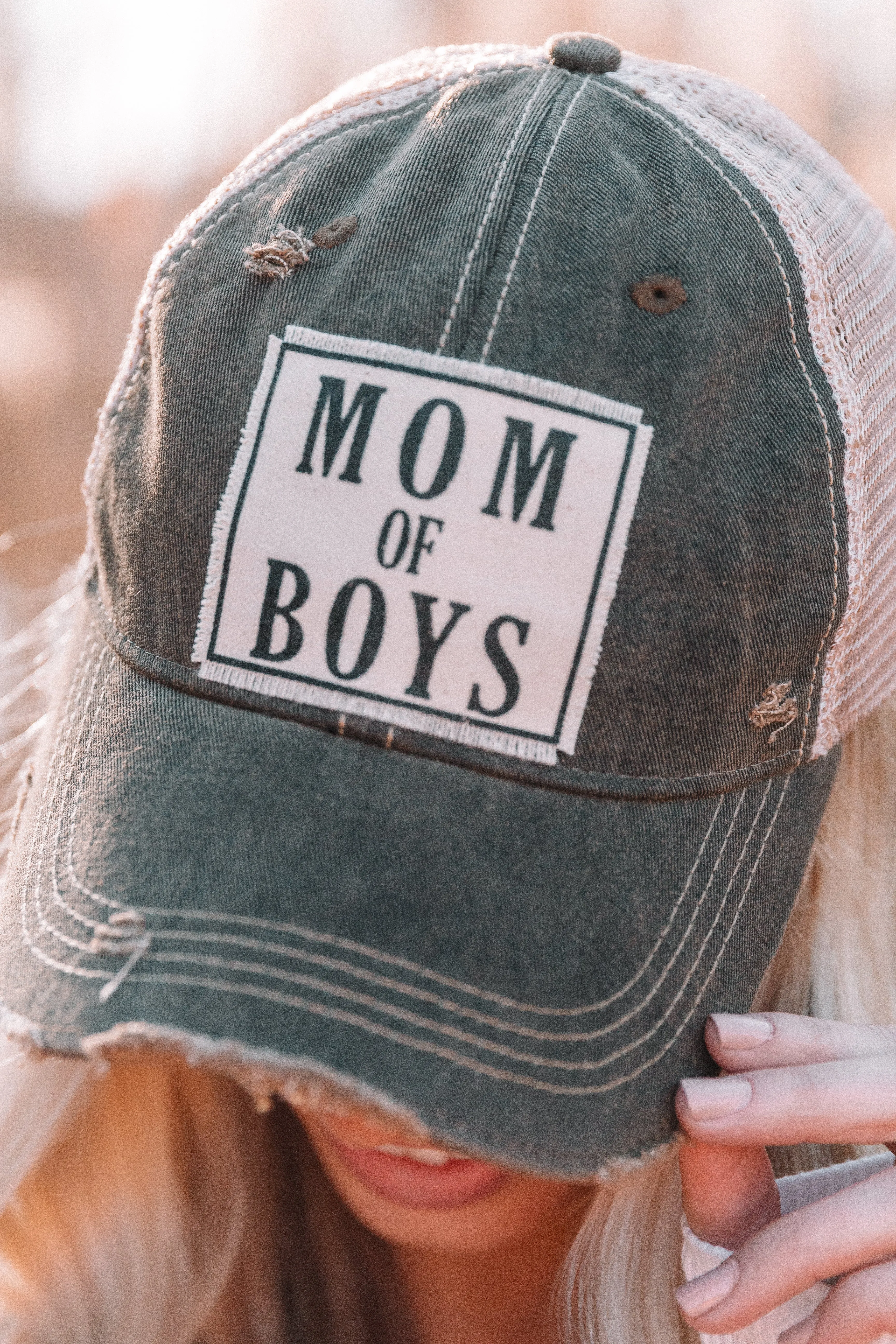 Mom Of Boys Hat