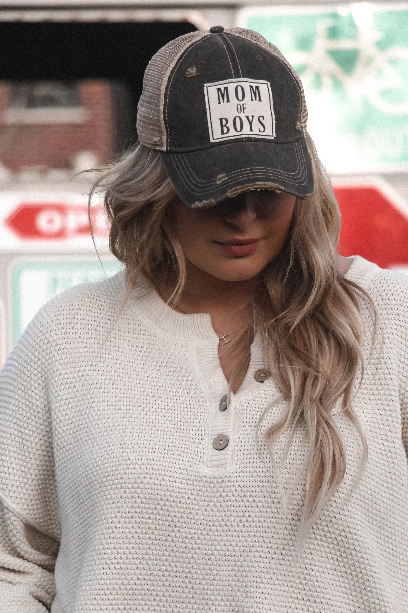 Mom Of Boys Hat