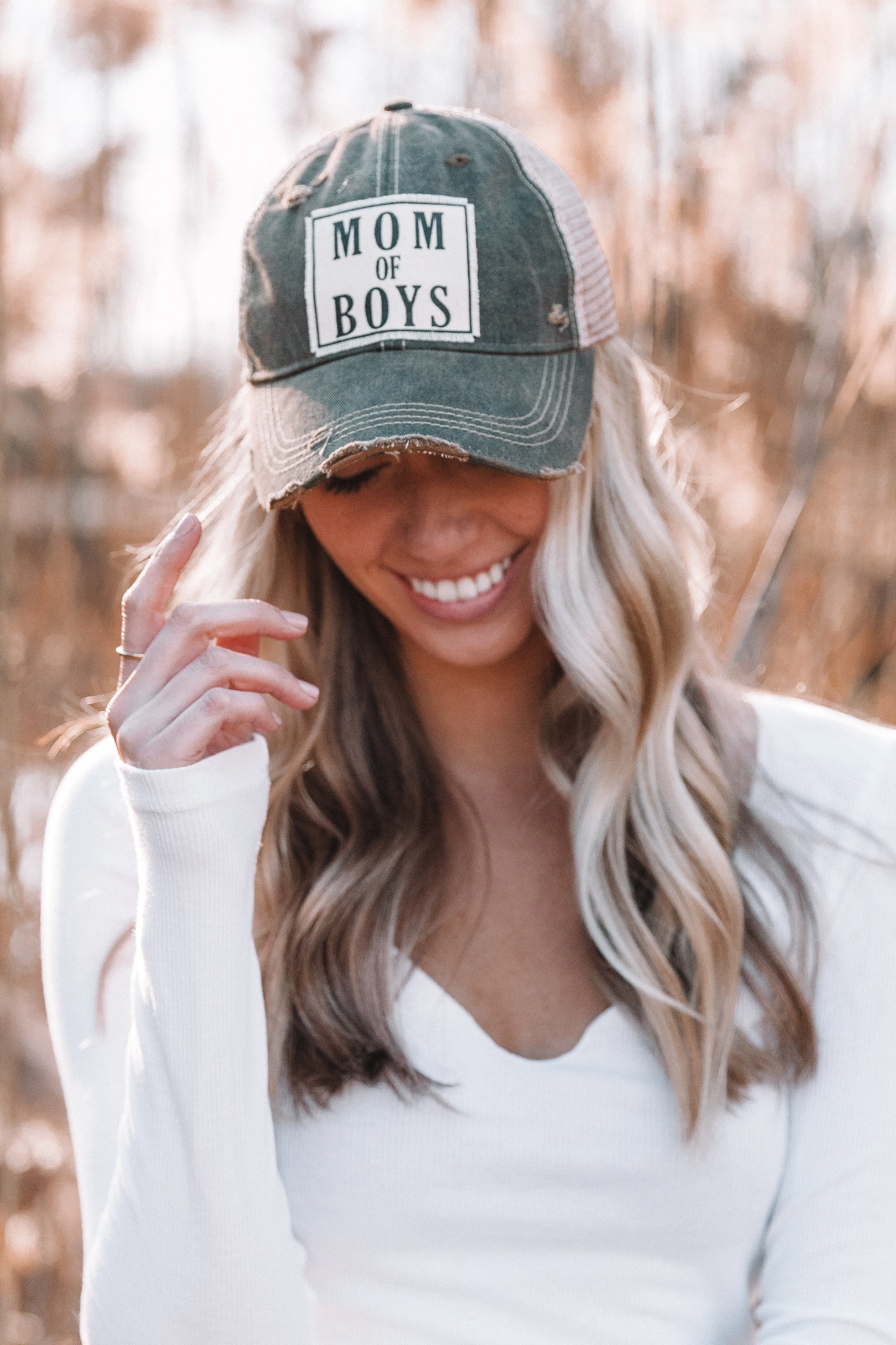 Mom Of Boys Hat