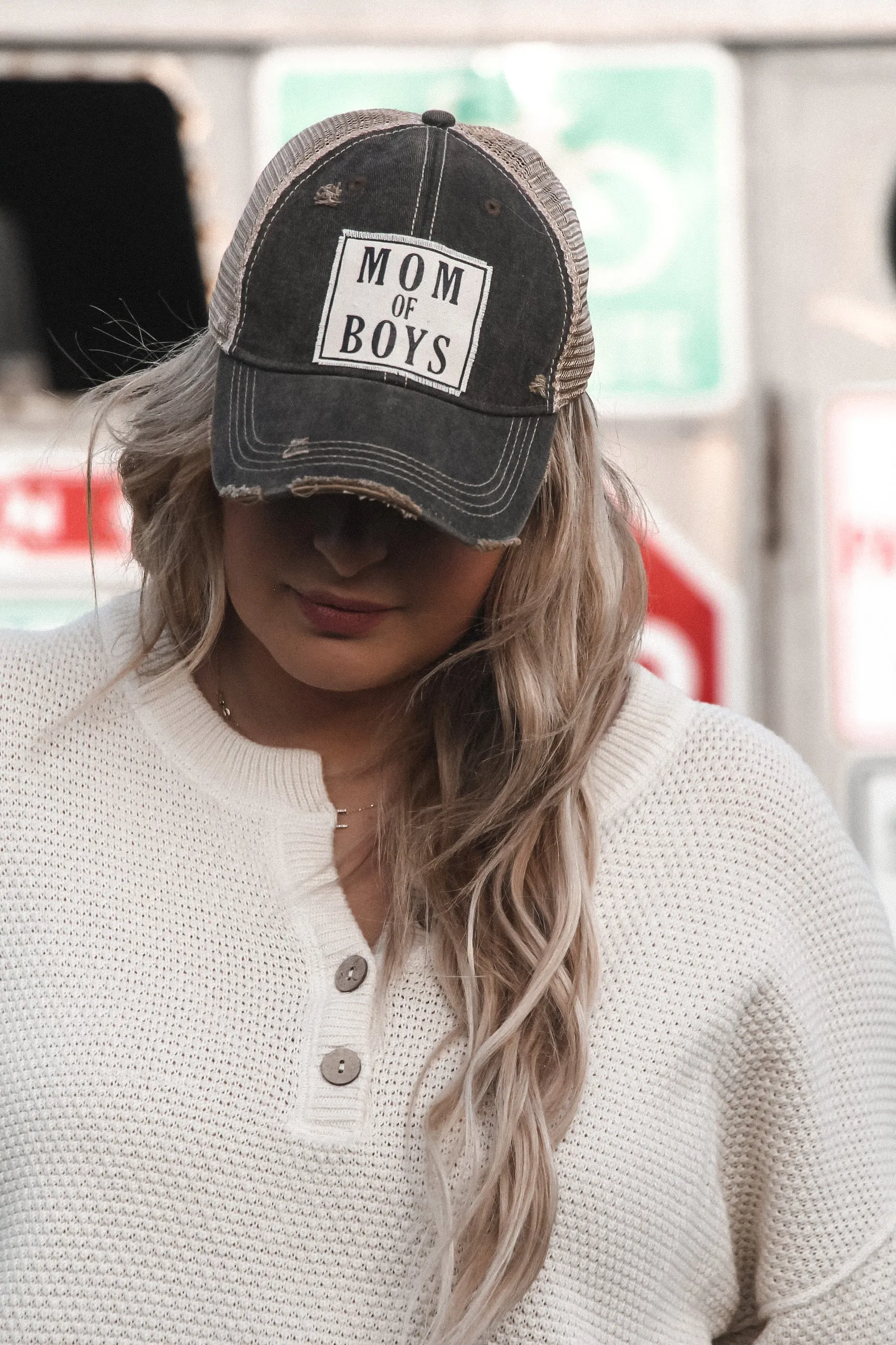 Mom Of Boys Hat