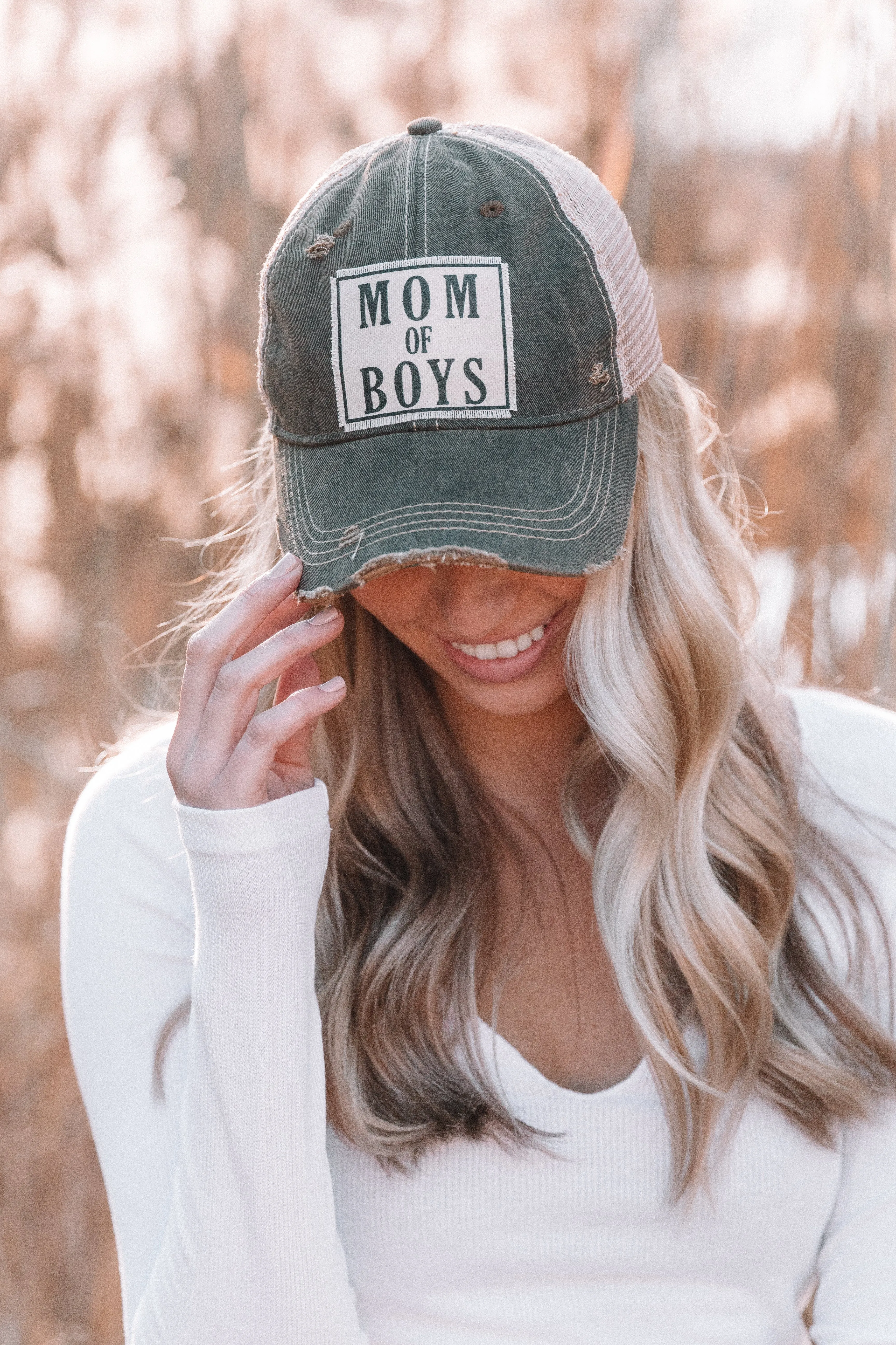 Mom Of Boys Hat