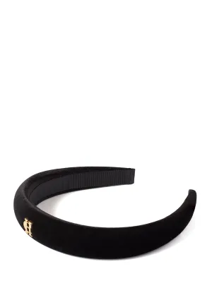 Narrow Headband (Black Velvet)