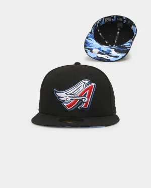 New Era Anaheim Angels 'Camo Underbrim' 59FIFTY Fitted Black