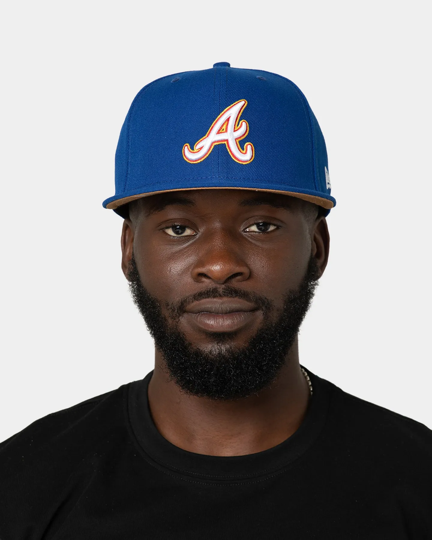 New Era Atlanta Braves "Cereal Wheat Bottoms" 59FIFTY Fitted Light Royal