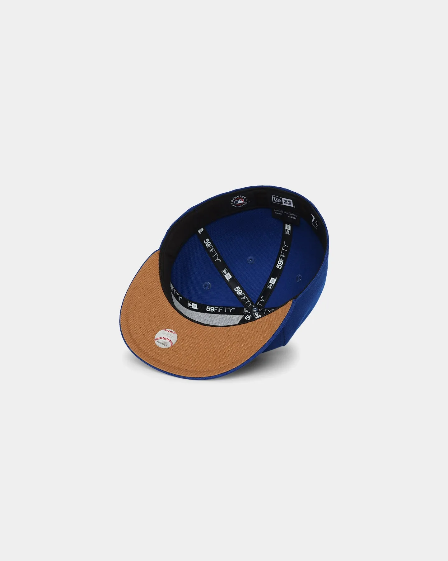 New Era Atlanta Braves "Cereal Wheat Bottoms" 59FIFTY Fitted Light Royal