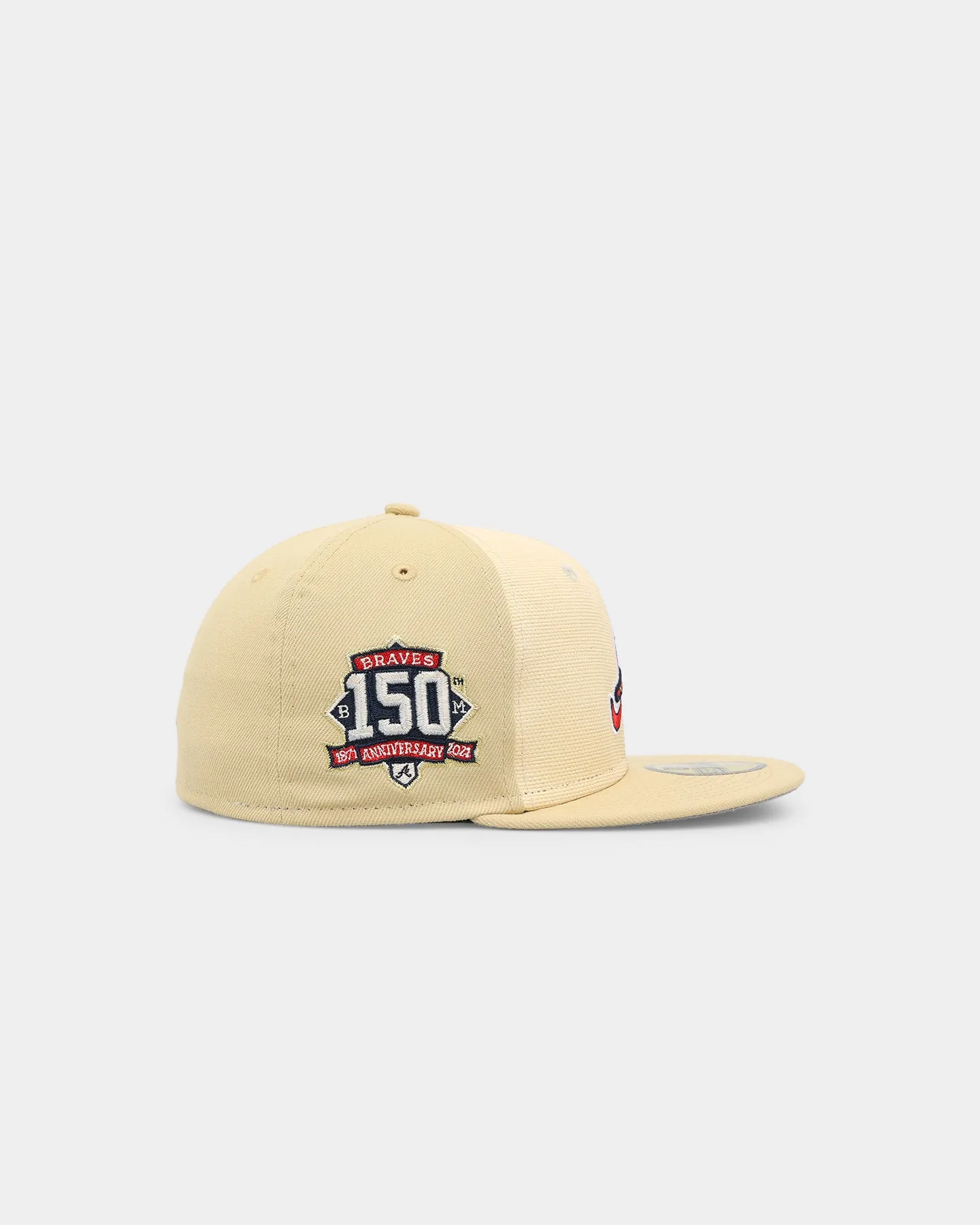 New Era Atlanta Braves 'Raffia Front' 59FIFTY Fitted Vegas Gold/OTC