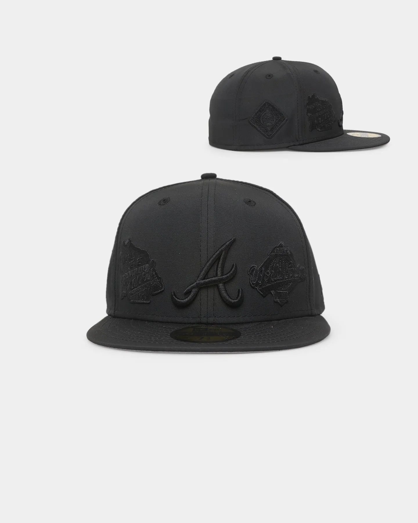 New Era Atlanta Braves 'Triple Black Multi Logo Prolight' World Series 59FIFTY Fitted Black/Black