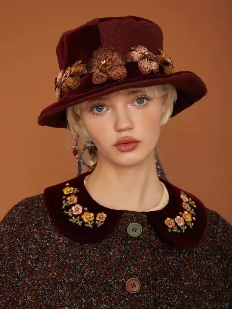 Patchwork Tweed Vintage Aged Bowler Hat【s0000006937】