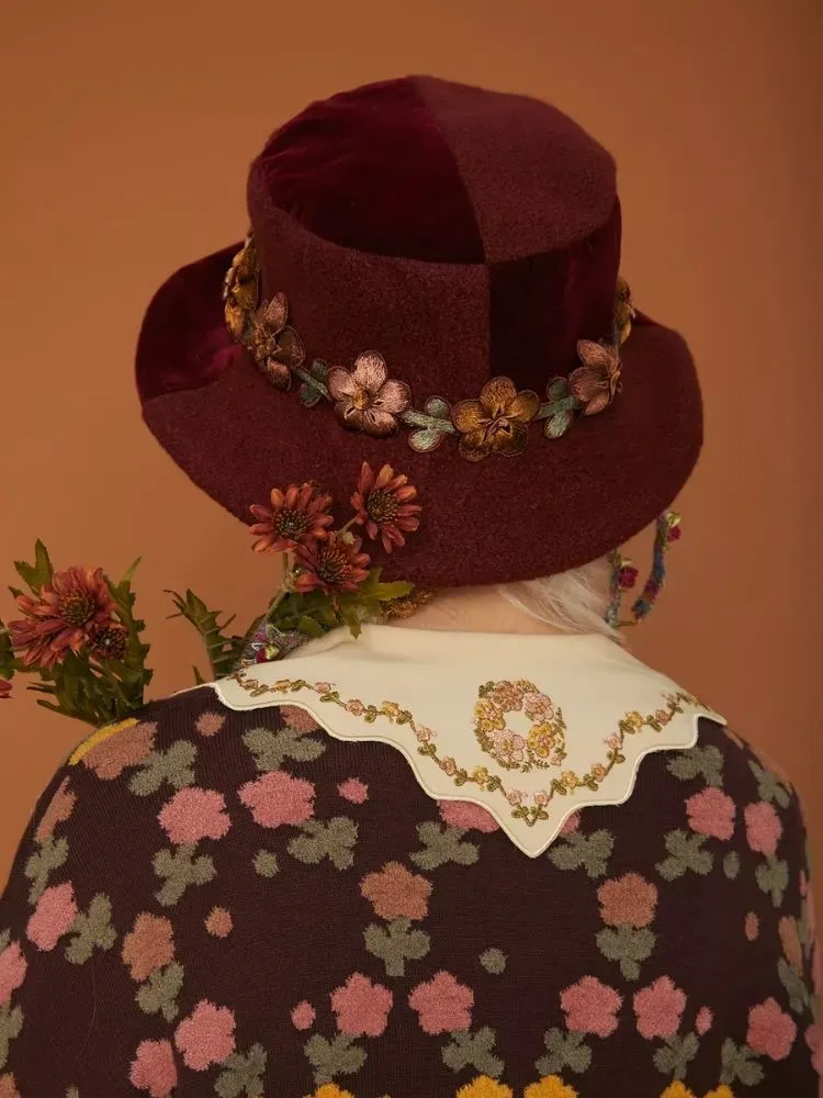 Patchwork Tweed Vintage Aged Bowler Hat【s0000006937】
