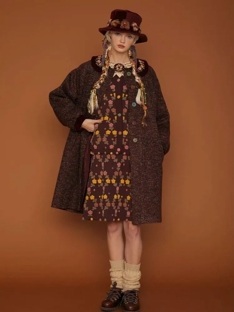 Patchwork Tweed Vintage Aged Bowler Hat【s0000006937】