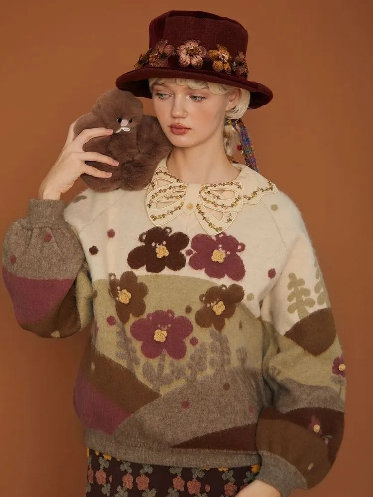 Patchwork Tweed Vintage Aged Bowler Hat【s0000006937】