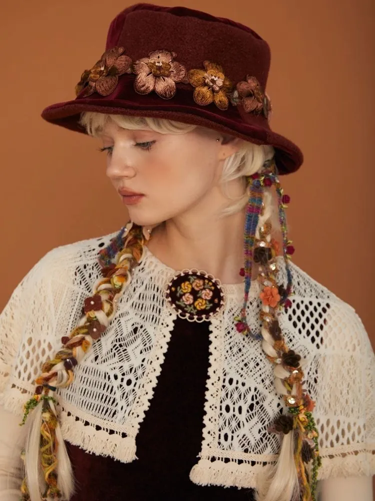 Patchwork Tweed Vintage Aged Bowler Hat【s0000006937】