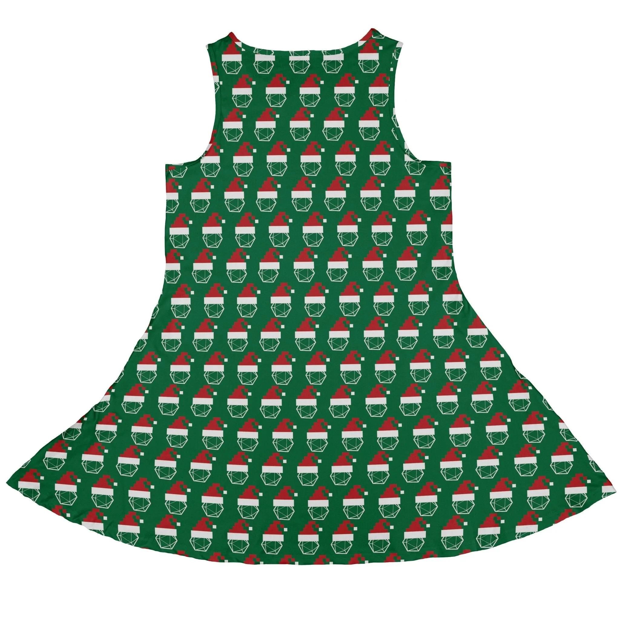 Pixel Santa Hats Dice Dress