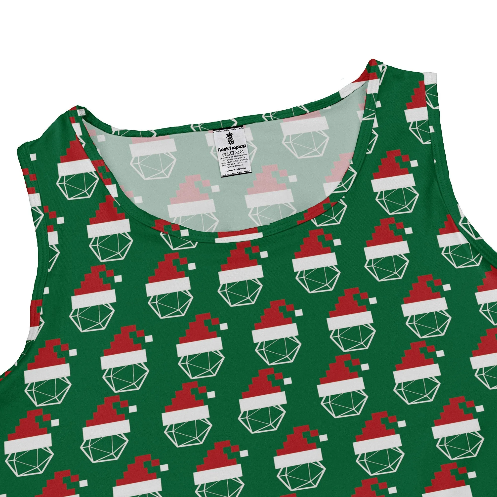 Pixel Santa Hats Dice Dress