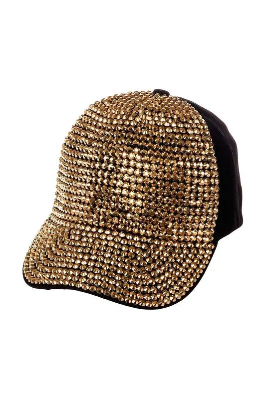 Poker Face Embellished Baseball Cap
