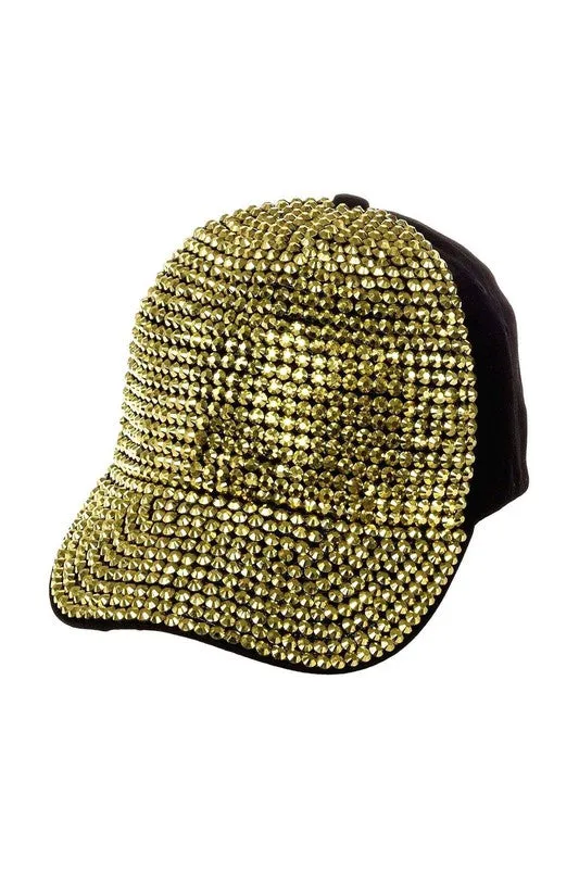 Poker Face Embellished Baseball Cap