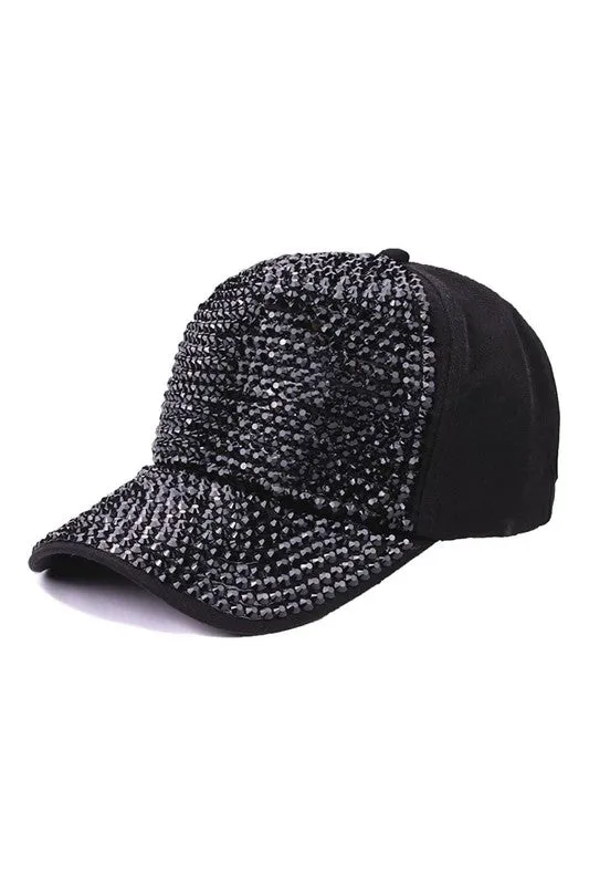 Poker Face Embellished Baseball Cap