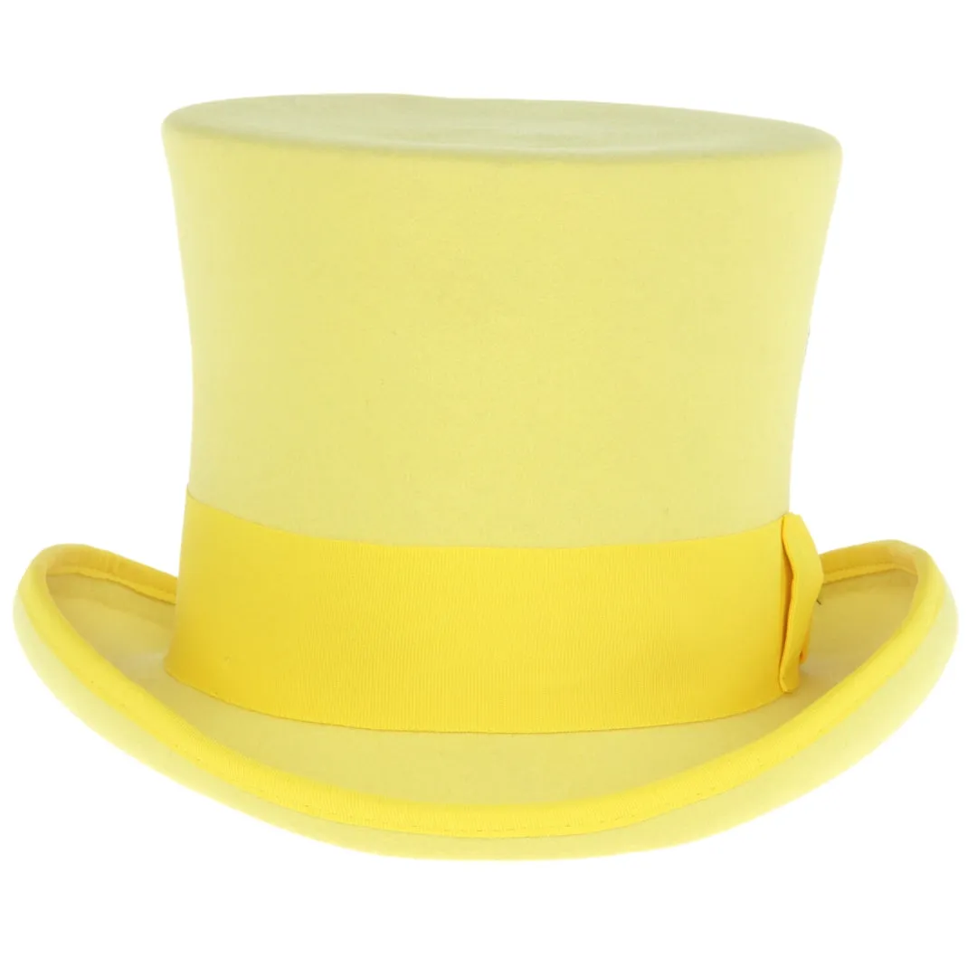 Premium Wool Yellow Top Hat