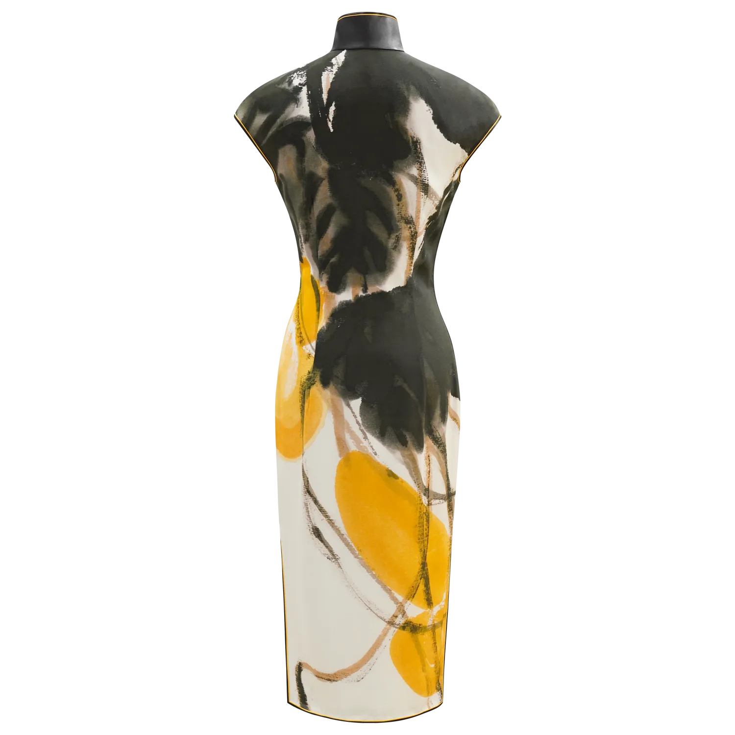 SPARKLE COLLECTION x HKMoA【GOURDS】Masterpiece Collection Haute Couture 100% Silk Cheongsam (Cap Sleeve / Regular Fit) (葫蘆) (齊白石)