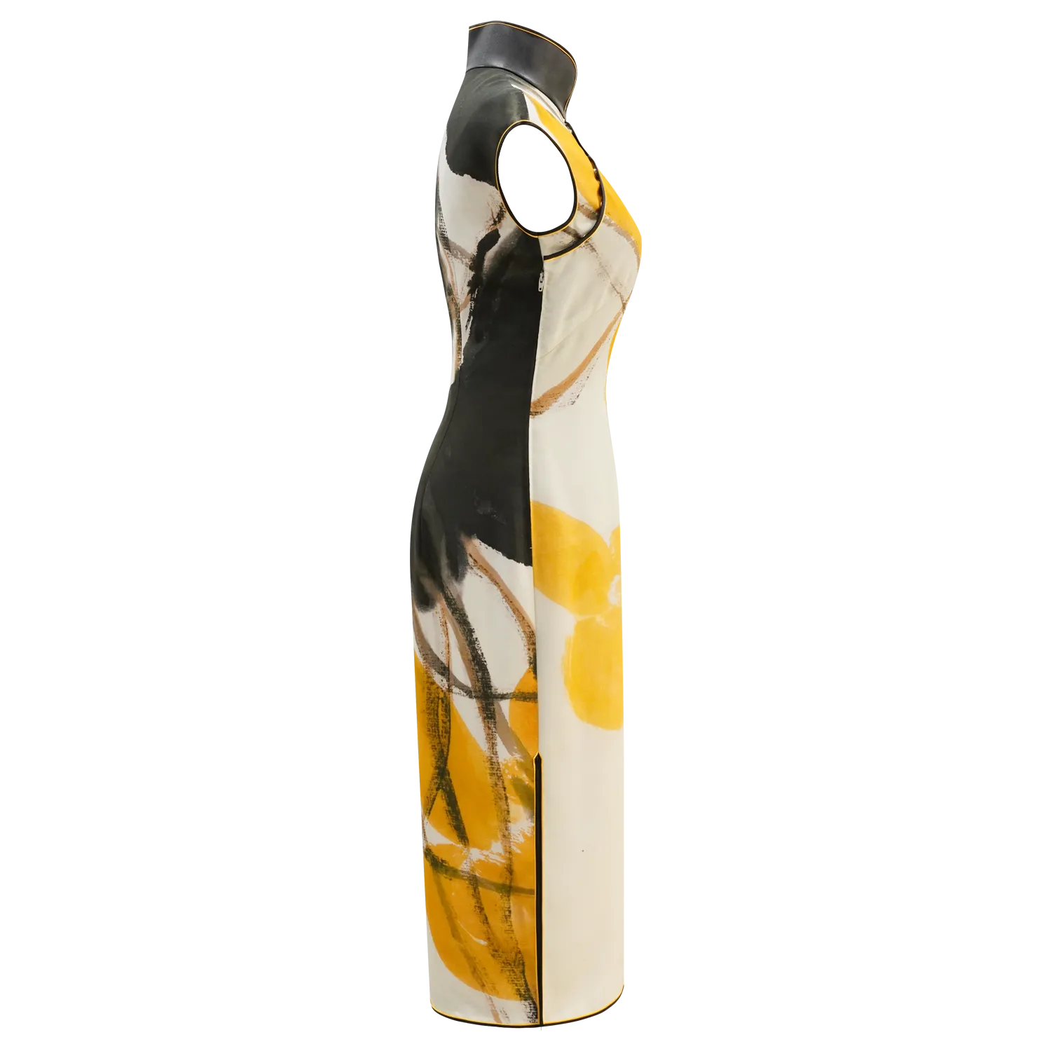 SPARKLE COLLECTION x HKMoA【GOURDS】Masterpiece Collection Haute Couture 100% Silk Cheongsam (Cap Sleeve / Regular Fit) (葫蘆) (齊白石)