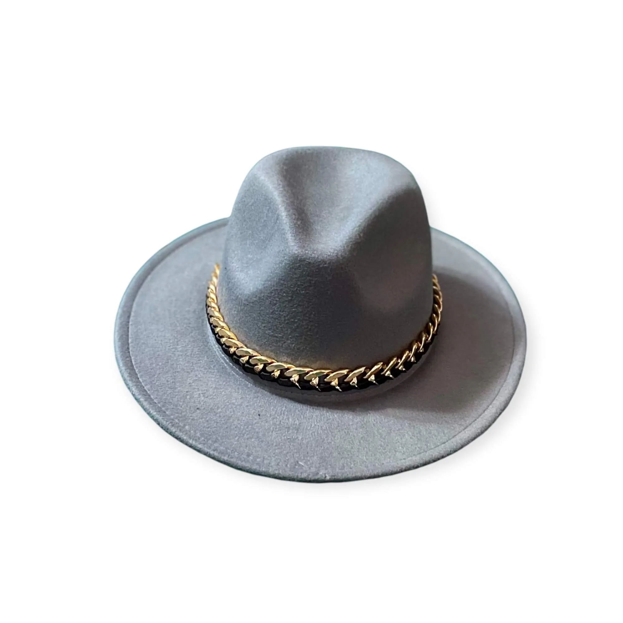 Urban Ribbon Chain Fedora Hat