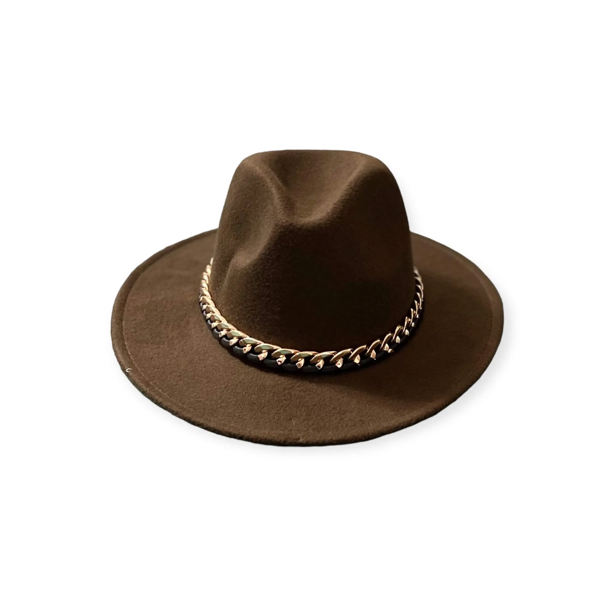Urban Ribbon Chain Fedora Hat
