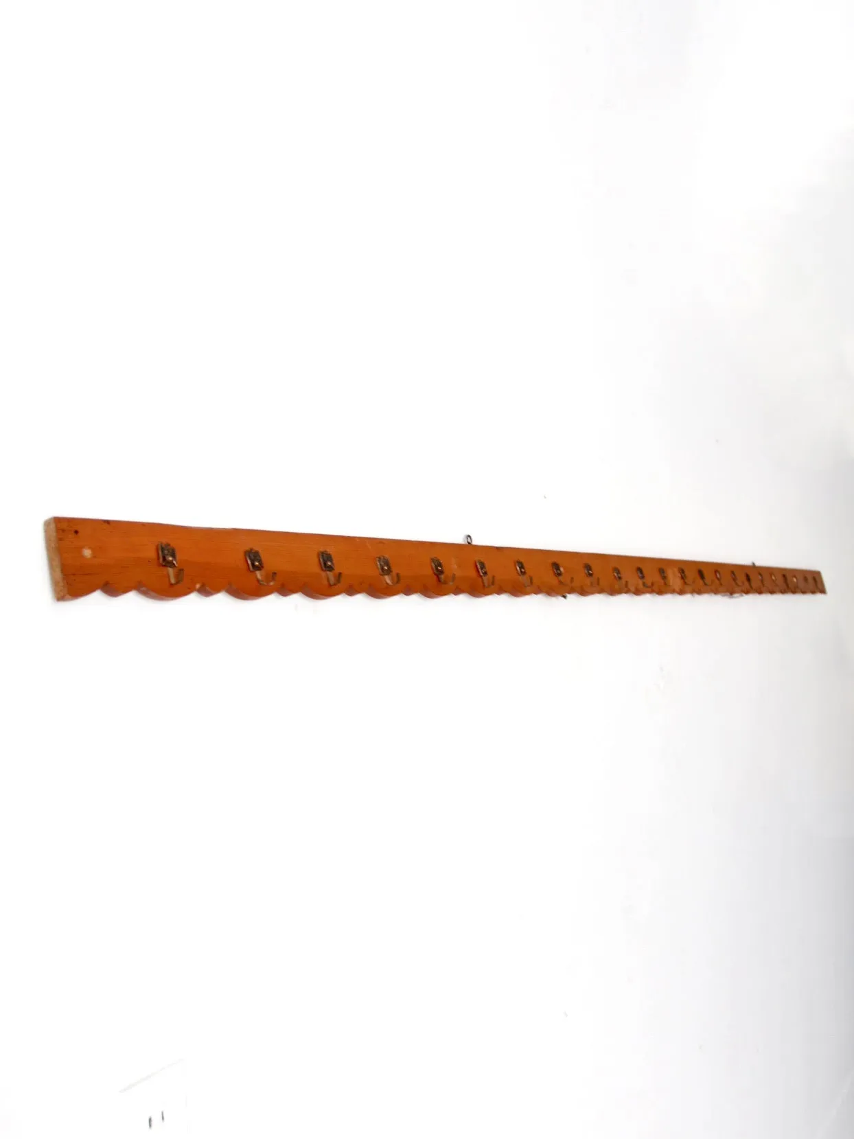 vintage handmade wall rack with eagle hooks
