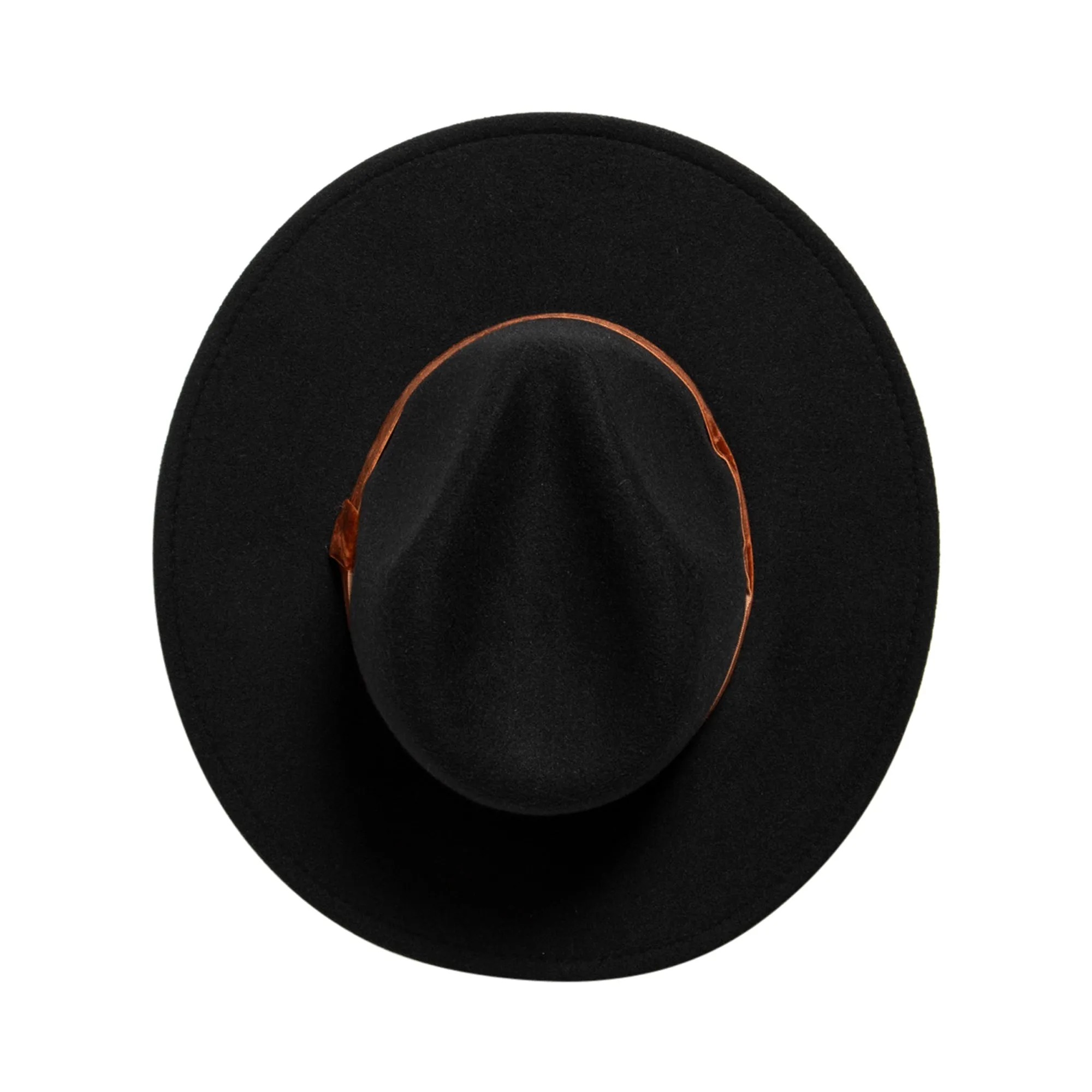Women's Faux Felt Fedora W/ Velvet Band