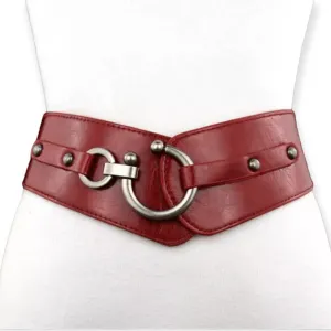 Women's Wide Leather Belt