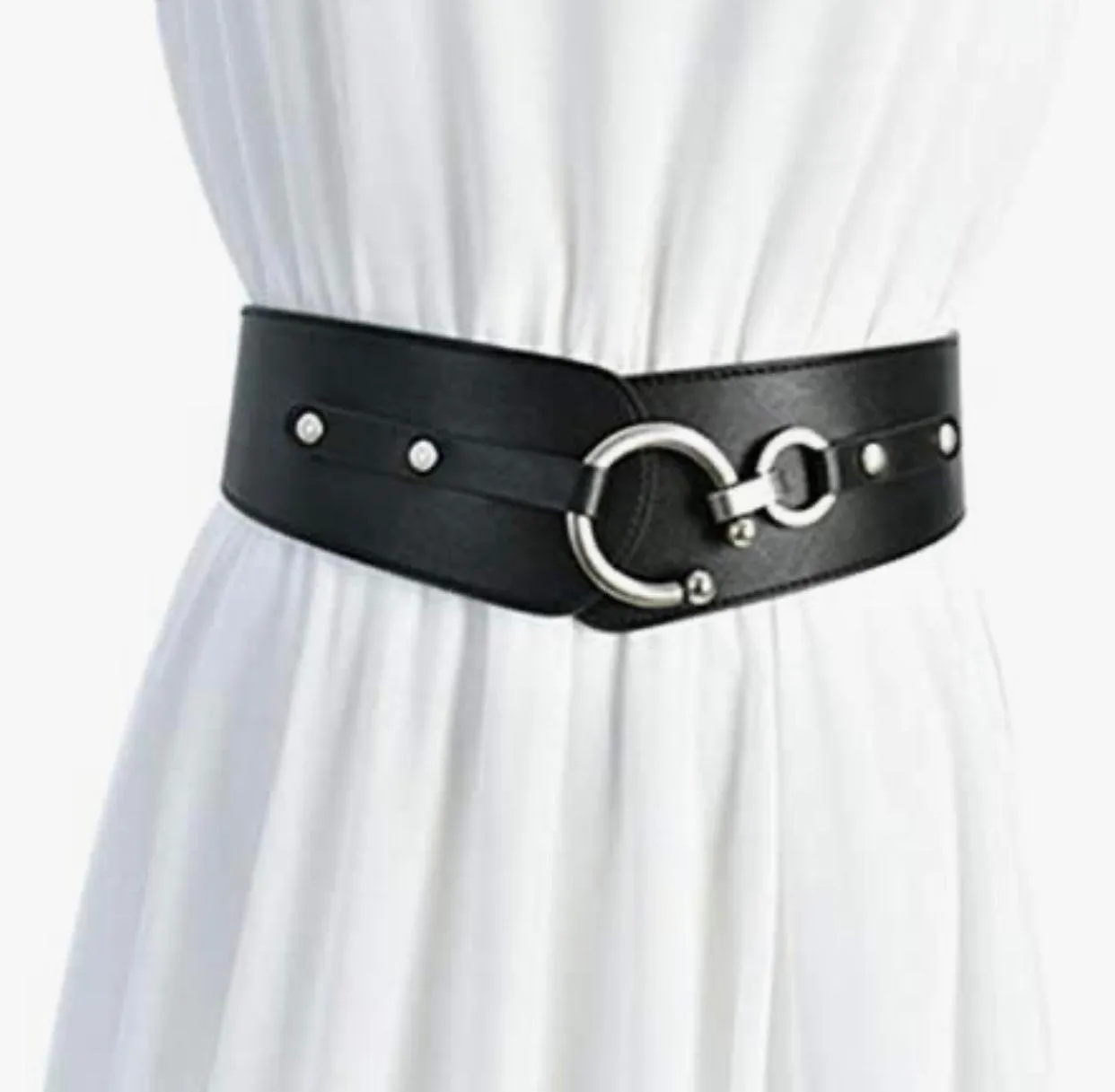 Women's Wide Leather Belt